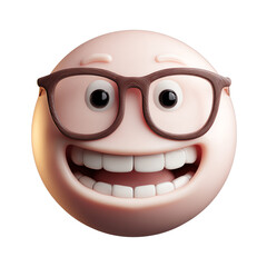 Wall Mural - 3d rendered illustration of a funny face