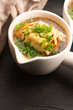 © joanna wnuk - French Onion Soup with Baguette, Cheese and Parsley