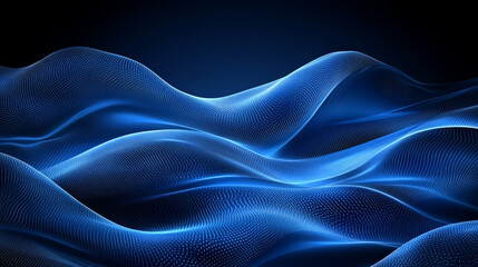 Abstract blue wavy mesh design