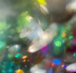 abstract background with colorful lights jewelry crystal diamond sparkles texture