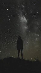 Wall Mural - starry night sky