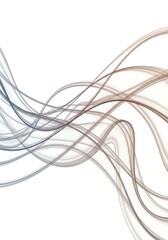 Wall Mural - flowing lines with gradient colors