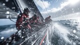 Team Adjusts Sailing Technique to Navigate Changing Wind Conditions