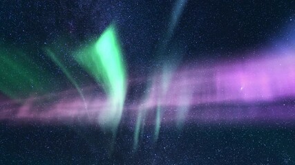 Wall Mural - starry nightscapes milky way time lapse meteor shower and aurora