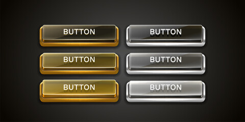 Wall Mural - Button frame label, event bar casino, show signboard. Vector illustration