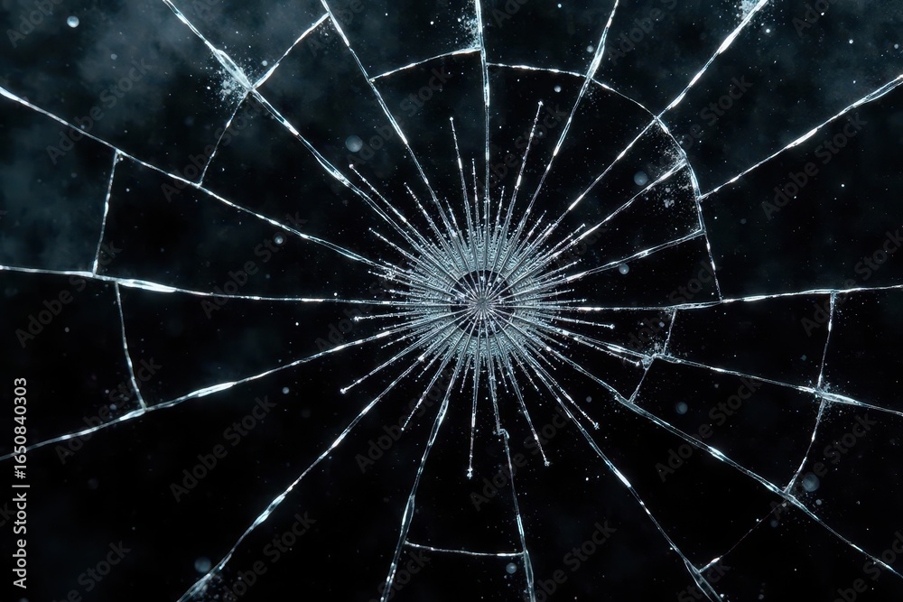 Sharp Glass Splinter Shattered glass, sharp splinters, cracked texture on black , texture ...