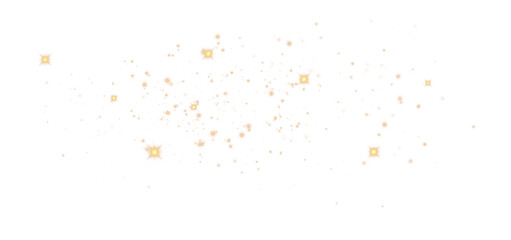 Canvas Print - glitter particles with transparency. bokeh background. shining stars png isolated
