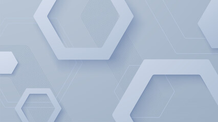 Wall Mural - abstract white background modern geometric design