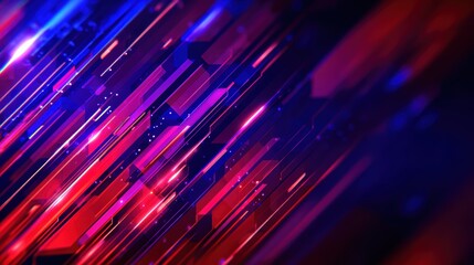 Wall Mural - vibrant abstract background with dynamic lines and glowing elements, perfect for digital designs or 