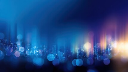 Wall Mural - abstract blue and purple bokeh lights create a vibrant background for digital art or presentations