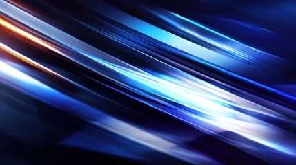 Wall Mural - abstract motion blur with vibrant blue and orange streaks, creating a dynamic visual effect