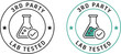 © SnapNest - 3rd Party Lab Tested Vector Icon Seal on White Background