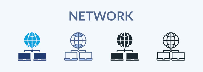 Network Multiple Style Icon Collection