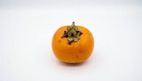Persimmon fruit on white background

