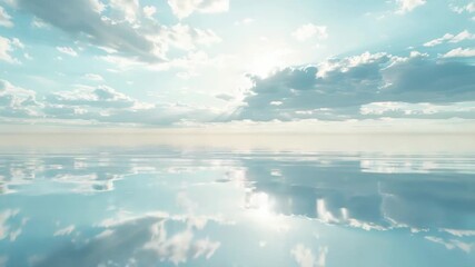 Wall Mural - A large ocean with cloudy sky, great for travel or nature scenes