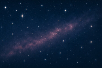 Wall Mural - Star field with glowing galactic band, deep space night sky background.