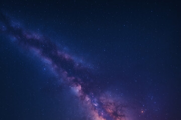 Wall Mural - Milky Way galaxy night sky background, astrophotography of stars and cosmic space.