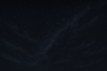 Wall Mural - Dark cosmic background with faint galaxy band, astronomy night sky backdrop.