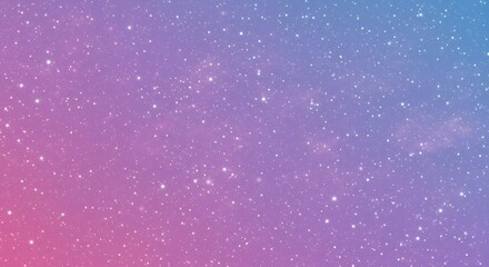 Wall Mural - A beautiful and dreamy night sky filled with countless sparkling stars, creating a magical and ethereal gradient of blue, purple, and pink hues