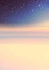 Sticker - clouds and starry sky. natural background with fog waves on sunrise