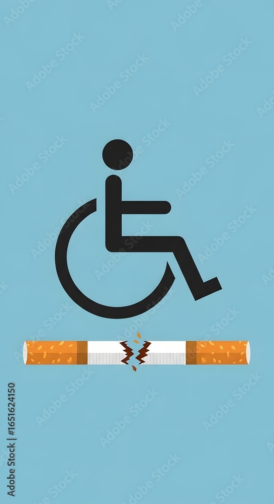 Smoking Harms Health: A Visual Reminder of Disability Risk and Wellness ...