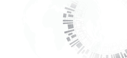 Wall Mural - data technology electric gear art abstract background.