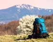 © Brody - Hiking backpack on a mountaintop