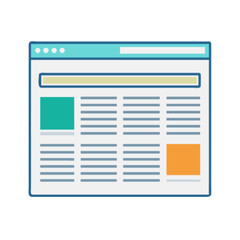 Website mockup template design for web page layout and wireframe creation for user interface and ux design