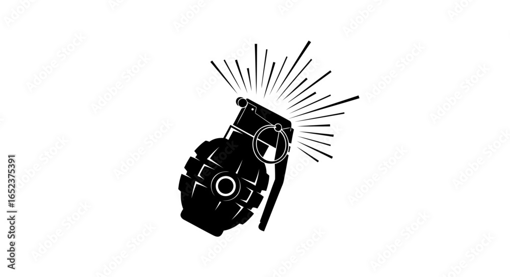 Grenade Exploding Vector exploding hand grenade vector illustration with transparent background ...