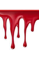 Wall Mural - crimson liquid descent on an isolated backdrop creating a visually striking dynamic composition