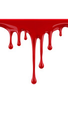 Wall Mural - crimson cascade a visual depiction of fluidity with a minimalist approach using an isolated setting