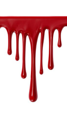 Wall Mural - crimson flow isolated element on an isolated transparent background, offering a bold visual accent