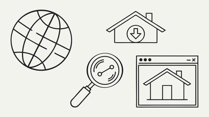 Web development set of web icons in line style. Developer icons for web and mobile app. Code, api, programmer coding, app, flow, node connect, web coder, bug fix and more. Vector illustratio