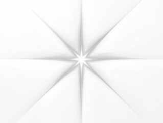Wall Mural - abstract starburst white texture, geometric paper fold