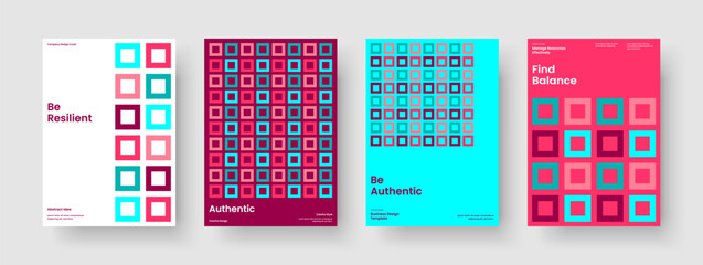 Wall Mural - geometric flyer design. abstract background template. creative book cover layout. poster. business p