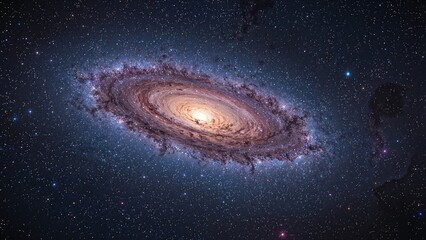 Wall Mural - space expedition art featuring stellar clusters and cosmic clouds