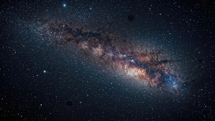 Wall Mural - galactic stars and colorful nebulae across the universe