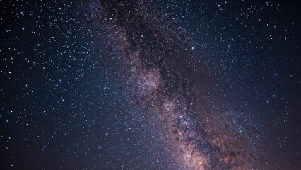 Wall Mural - a nighttime view of stars, constellations, and the milky way