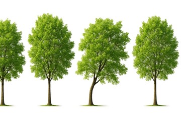Wall Mural - Isolated green tree series