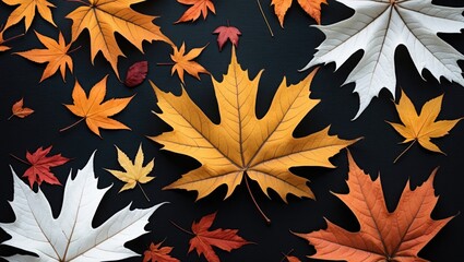 Wall Mural - seasonal display of vibrant maple foliage