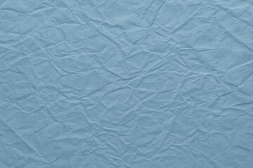 Wall Mural - Blue-toned satin finish with a wrinkled paper appearance and a textured surface