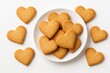 © vxnaghiyev - Heart-themed cookies displayed against a white background