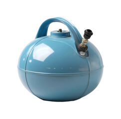 Gas cylinder display industrial product clear isolated on transparent background, png