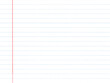 © natrot - Clean lined notebook paper with faint blue horizontal lines and a vertical red margin, perfect for educational, writing, or stationery-themed design.