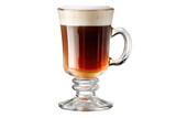 A glass Irish coffee