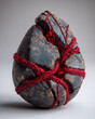 © Дмитрий Сирота - Hyper-realistic animation weathered stone fragment tied with red thread