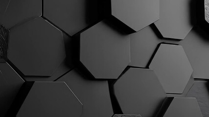 Dark hexagon pattern background