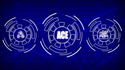 Project management concept animation. Business, Technology, Interne, Business, modern technology blue background 4k video .