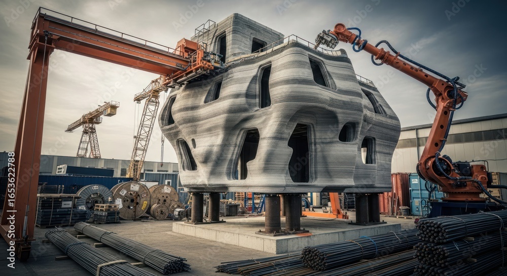 Innovative 3D Printed Building Construction Underway with Robotic ...