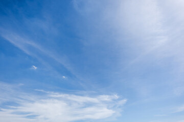 Wall Mural - clear blue sky background,clouds with background, blue sky background with tiny clouds. white fluffy